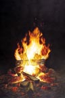 symmetrical campfire