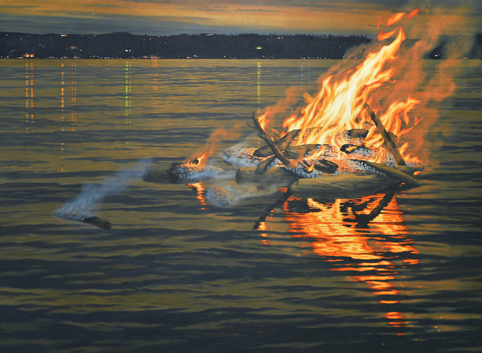 campfire on flood tide